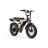 JASION RetroVolt Electric Bike - Motor 500W Battery 48V12.5AH 20 Inch Wheels Mechanical Disc Brakes - Khaki